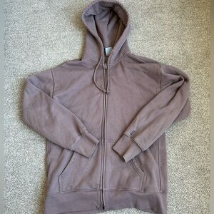 Aritzia - TNA Sweatfleece Cozy Fleece Boyfriend Zip Hoodie
